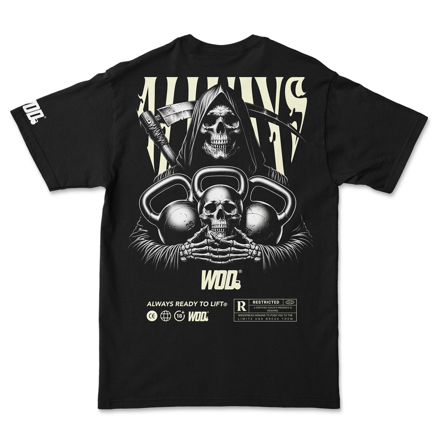 ALWAYS DEATH Playera WOD Oversize