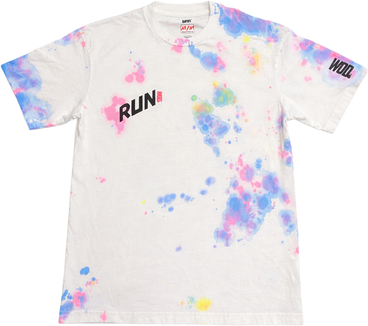 Playera Oversize RUN Mother Always Fucker RUN – Neon Tie Dye