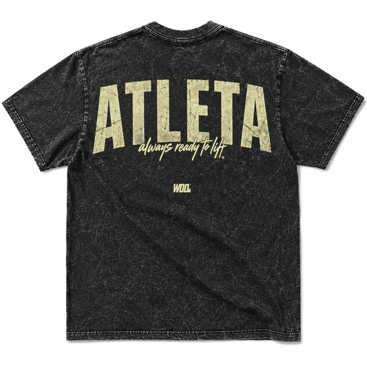 ATLETA Playera Mineral Negra