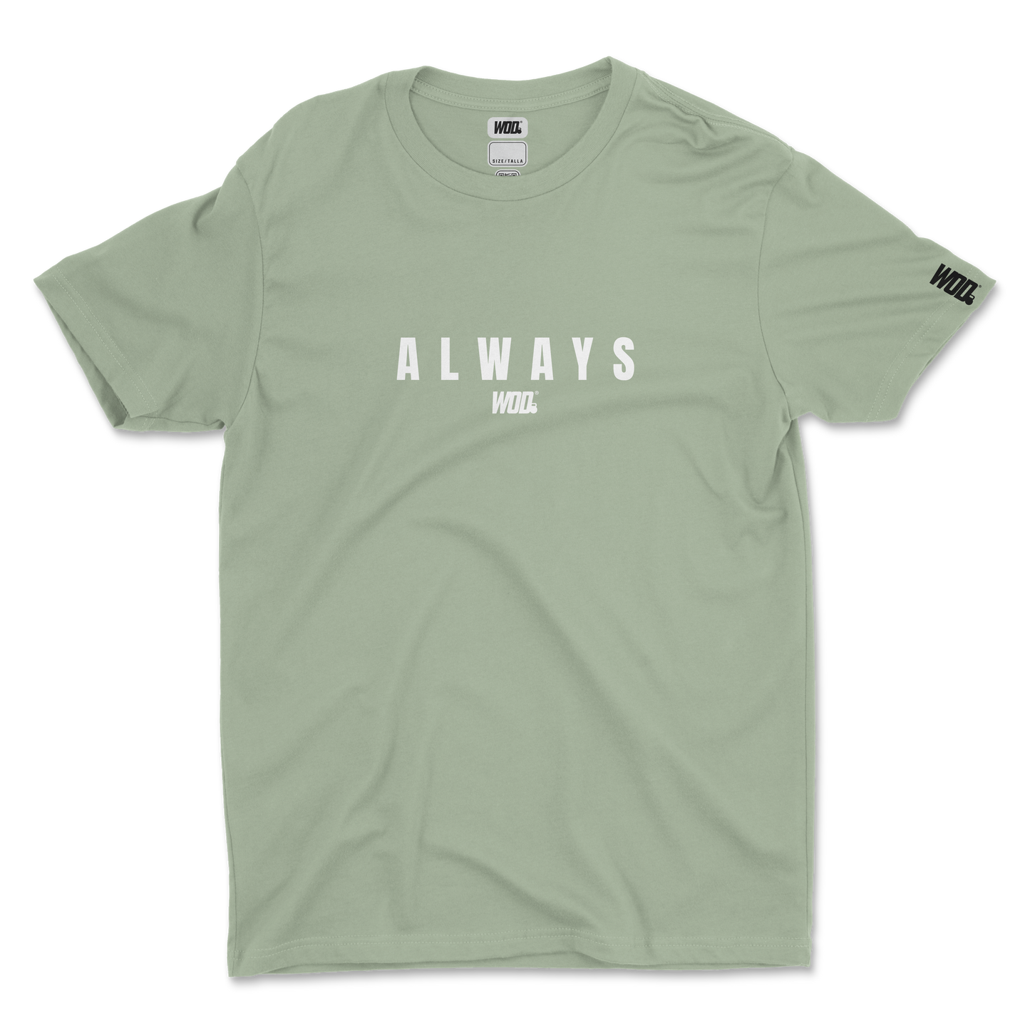 ALWAYS GANG Playera WOD Aqua Gray Básica