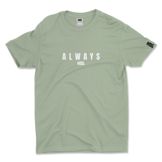 ALWAYS GANG Playera WOD Aqua Gray Básica