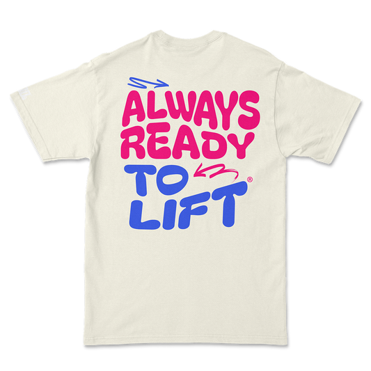 ALWAYS PUFF Playera Oversize Bone