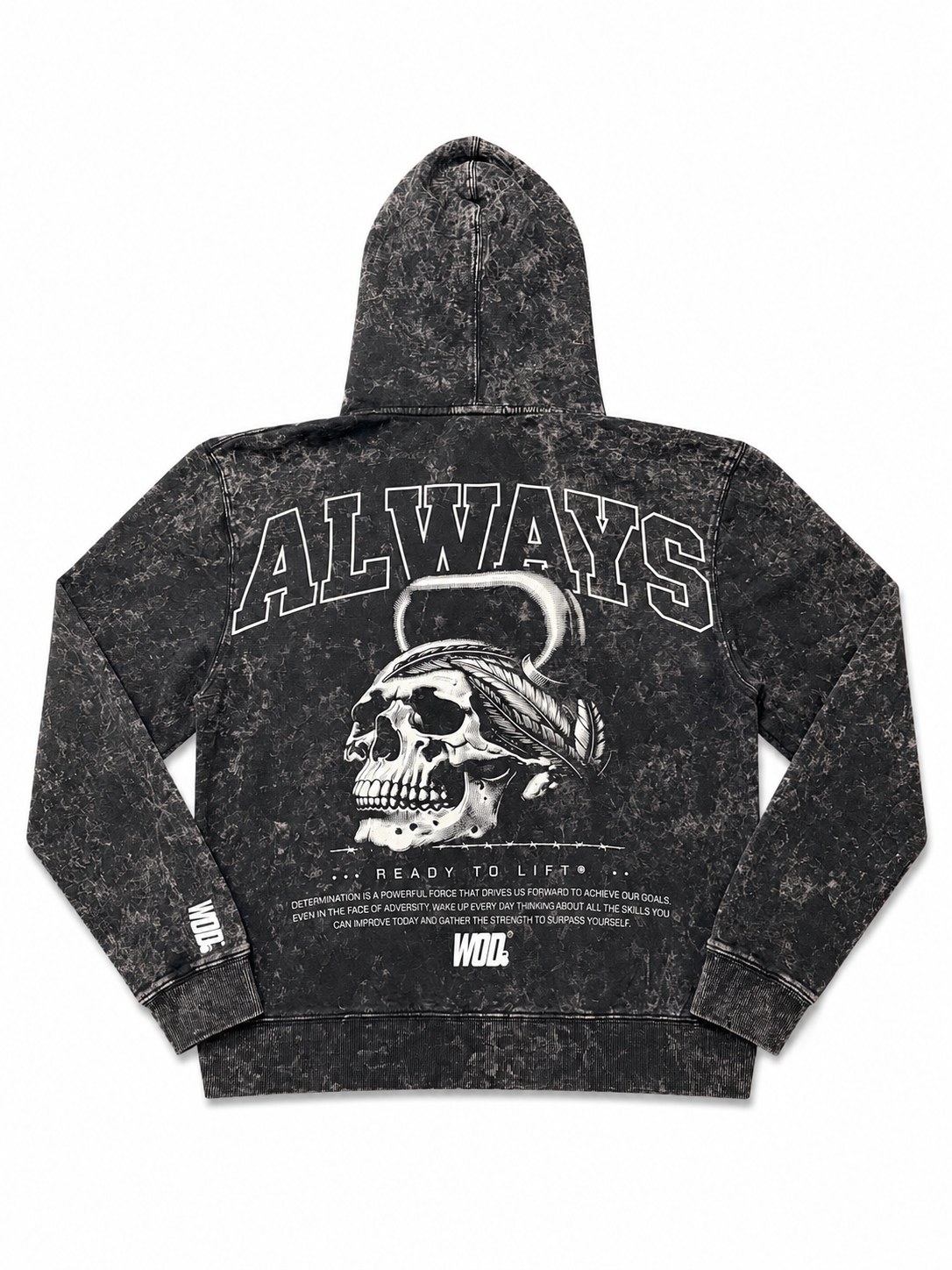 ALWAYS SKULL Hoodie Negro Mineral