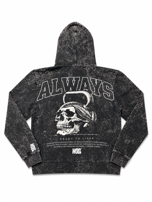 ALWAYS SKULL Hoodie Negro Mineral