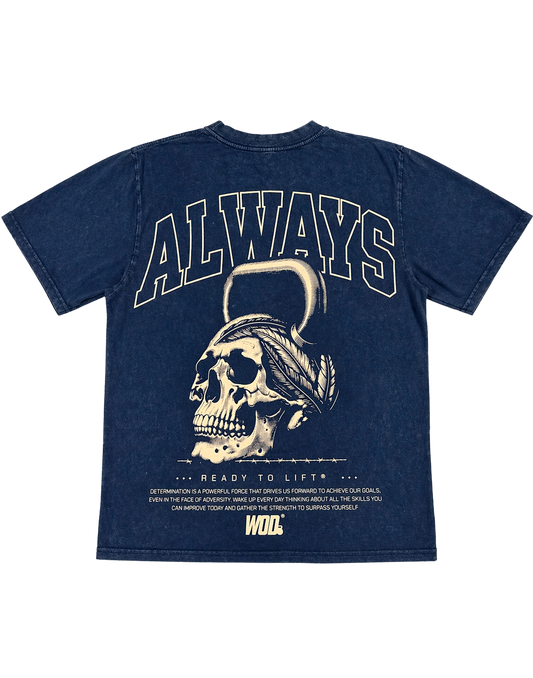 Playera WOD Always Skull Mineral Navy