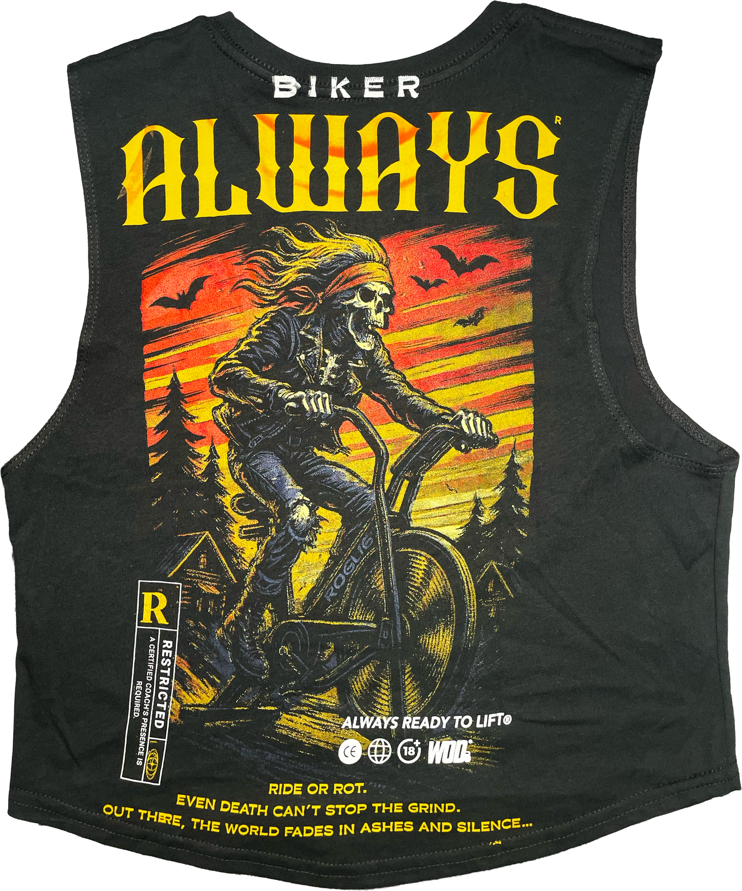 BIKER Playera WOD Crop
