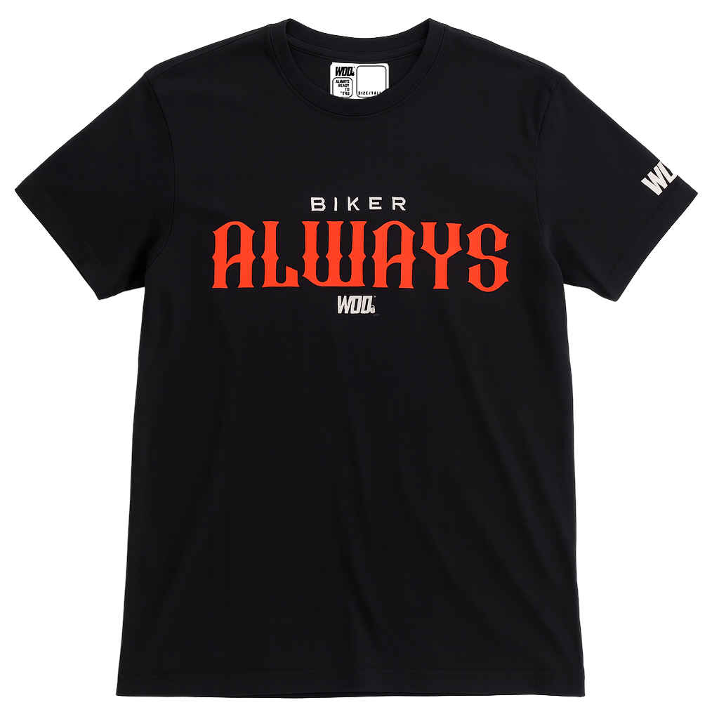 Playera WOD Biker – Black / Tye Dye