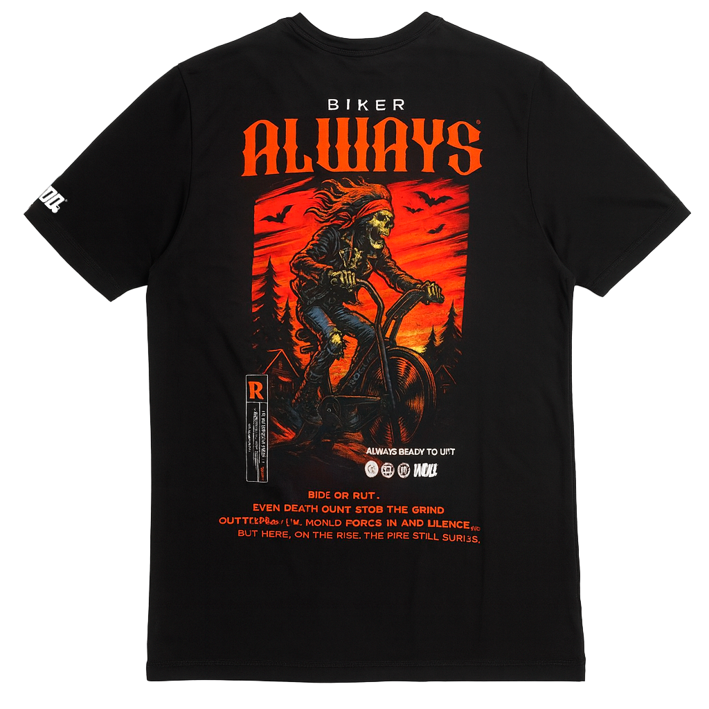 Playera WOD Biker – Black / Tye Dye