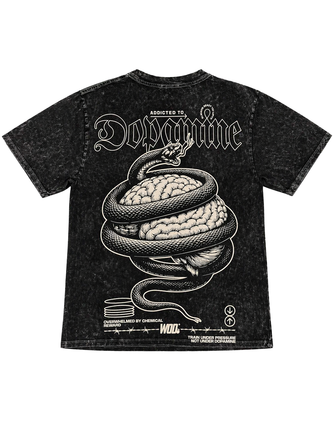 DOPAMINE Playera WOD Black Mineral Basica