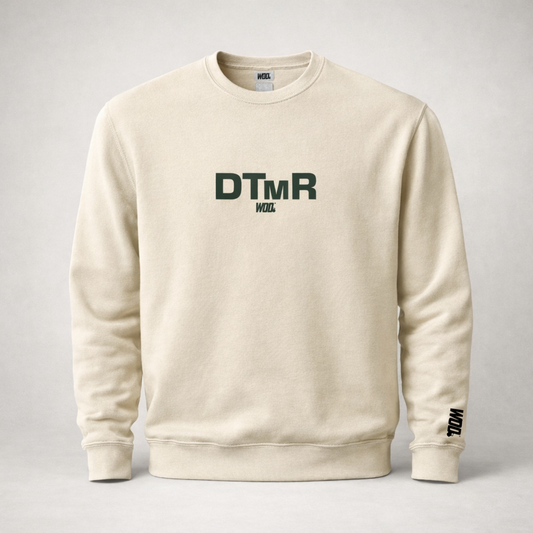 DTMR Crewneck Sweatshirt — Soft Bone