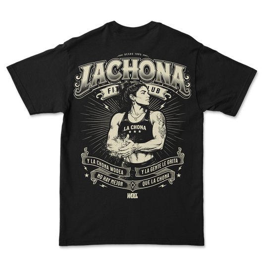 LA CHONA FITNESS CLUB PLAYERA WOD OVERSIZE