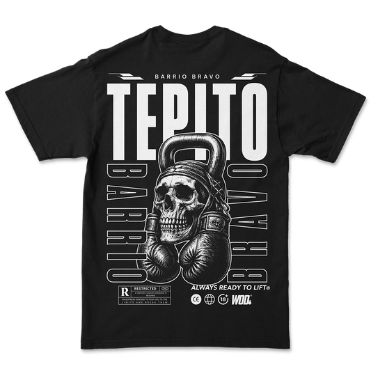 Playera WOD Oversize Tepito Negra