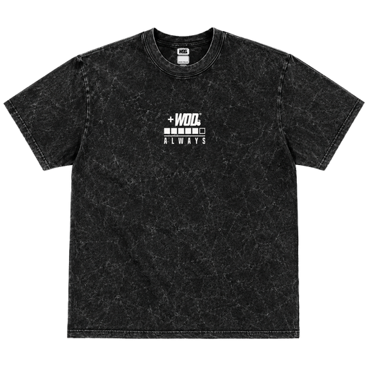 Playera Hombre FARMING AURA Mineral Wash Negra