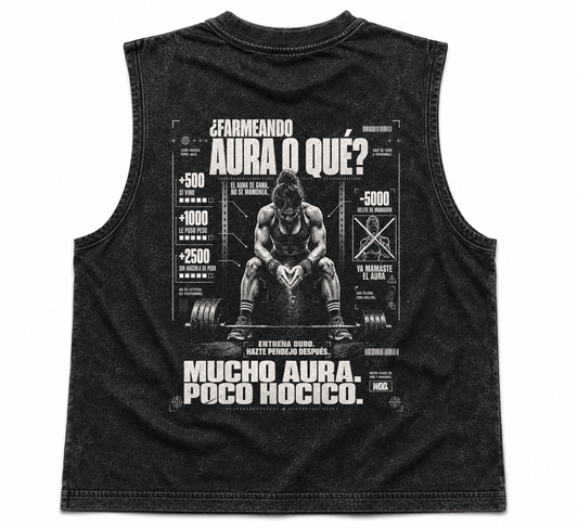 Playera CROP TANK FARMING AURA