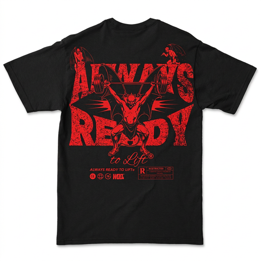 DIABLO ALWAYS – Playera Oversize Negro