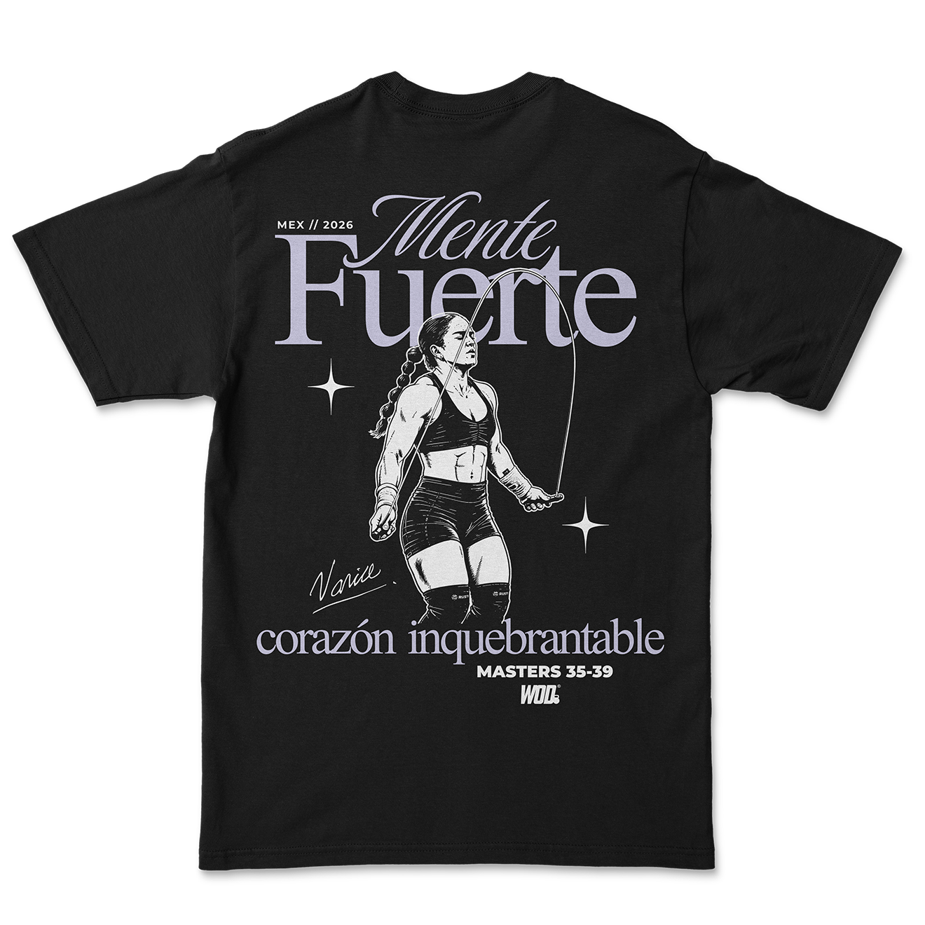 Mente Fuerte Vania Camacho Playera WOD Oversize